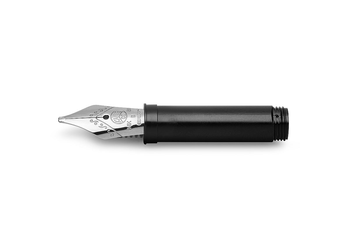 Kaweco rhodinierte Goldfeder Einsatz 060 mit Gewinde, 14 Kt. 585 Gold