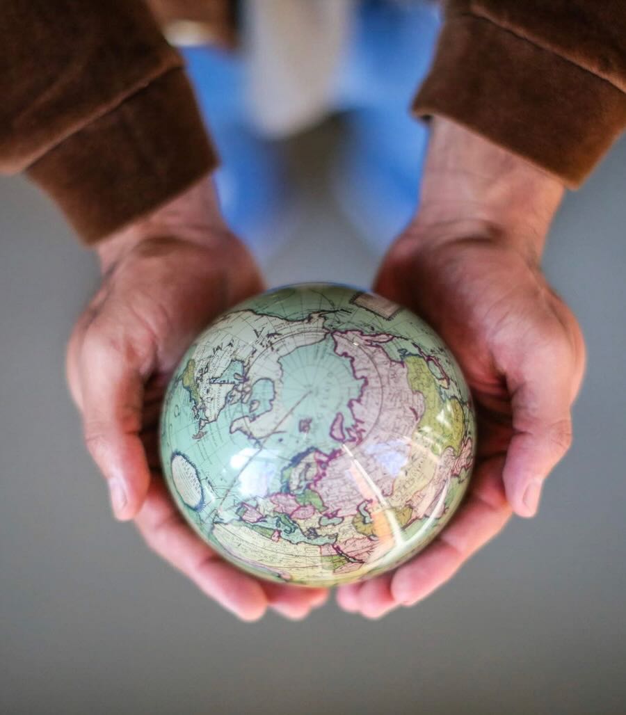 Mova Globe Antik Terrestrisch selbstdrehender Globus