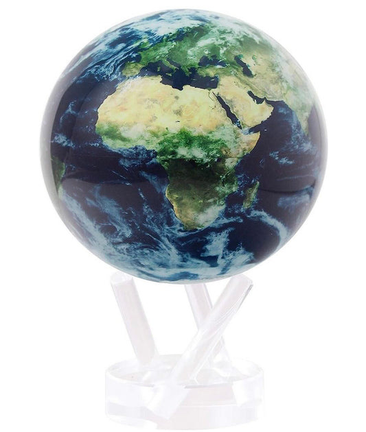 Mova Globe Satelitt 4,5 " Durchmesser Erde mit Wolken selbstdrehender Globus