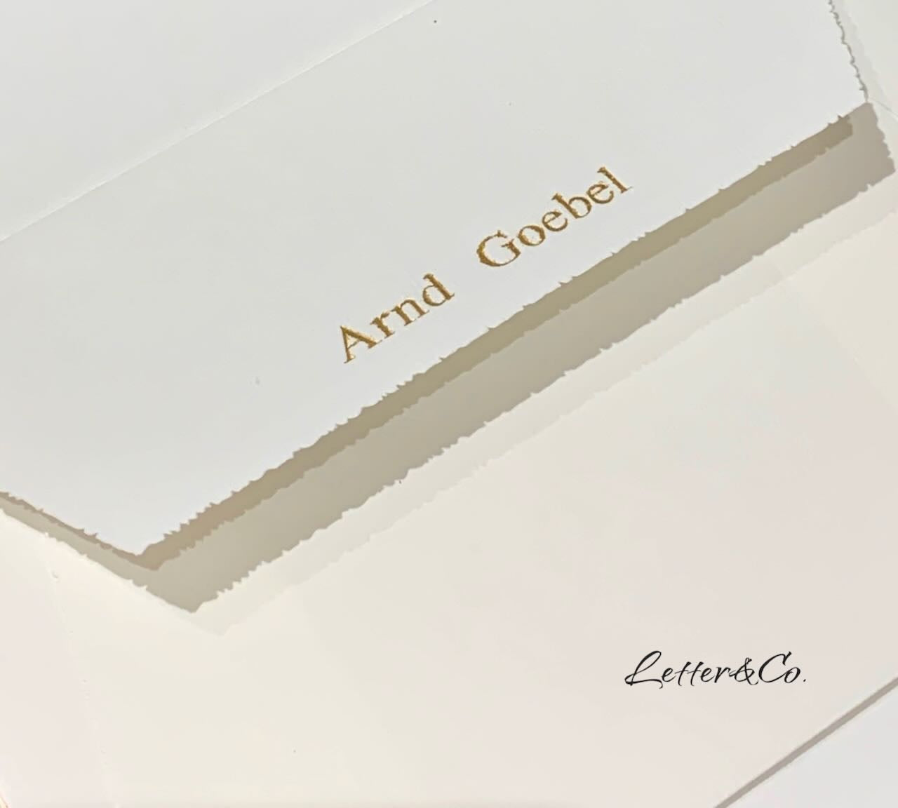 Feinstes Briefpapier Büttenpapier 10er Set DinA4 - personalisierbar -