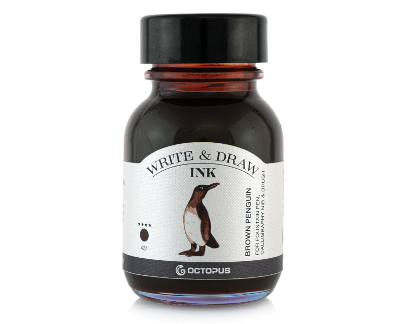 Octopus Write and Draw Ink 431 Brown Penguin 50ml