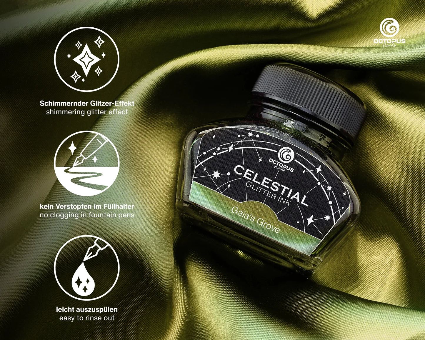 Octopus Glitter Shimmer Tinte Gaia`s Grove 30ml
