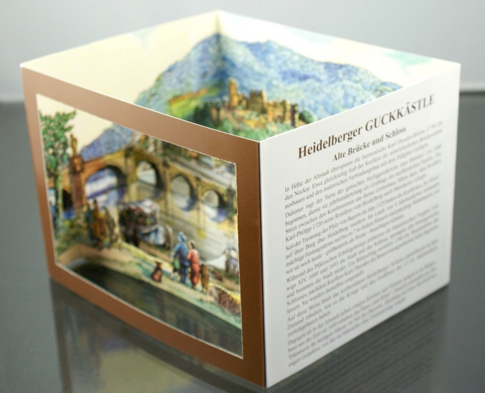 Heidelberger Guckkästchen im Briefumschlag 3D