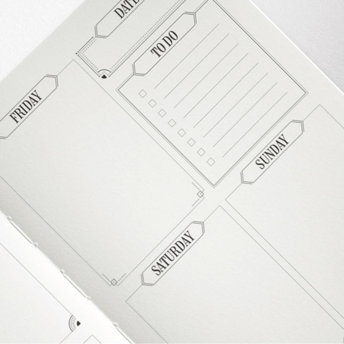 ArtDeco Planner Kalender 2024/25 - Black