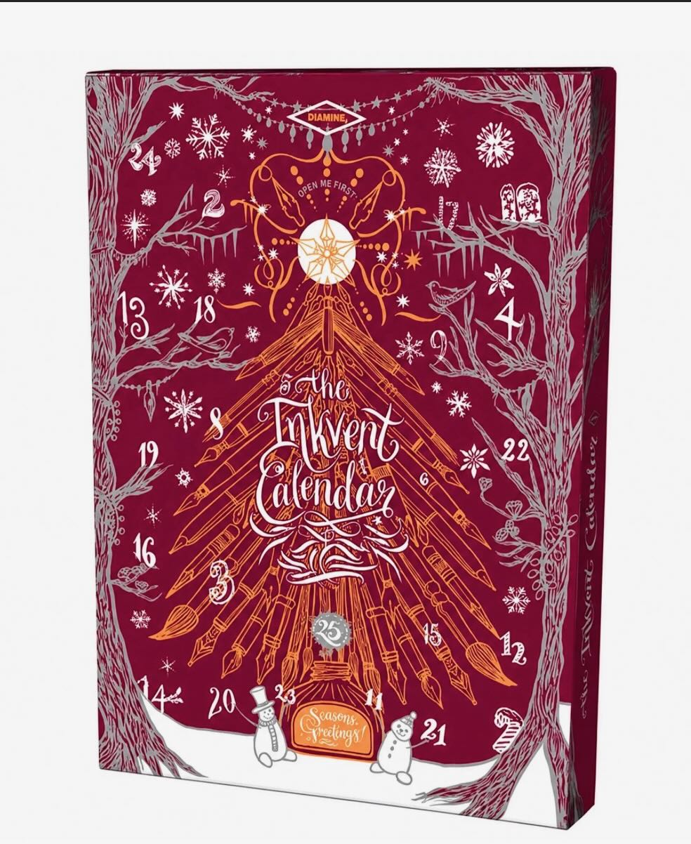 Diamine Inkvent calendar Kalender Burgundy Edition 2026