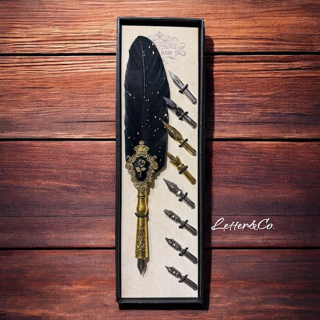 Kalligraphie Set Schreibfeder schwarz MAGIC in Box