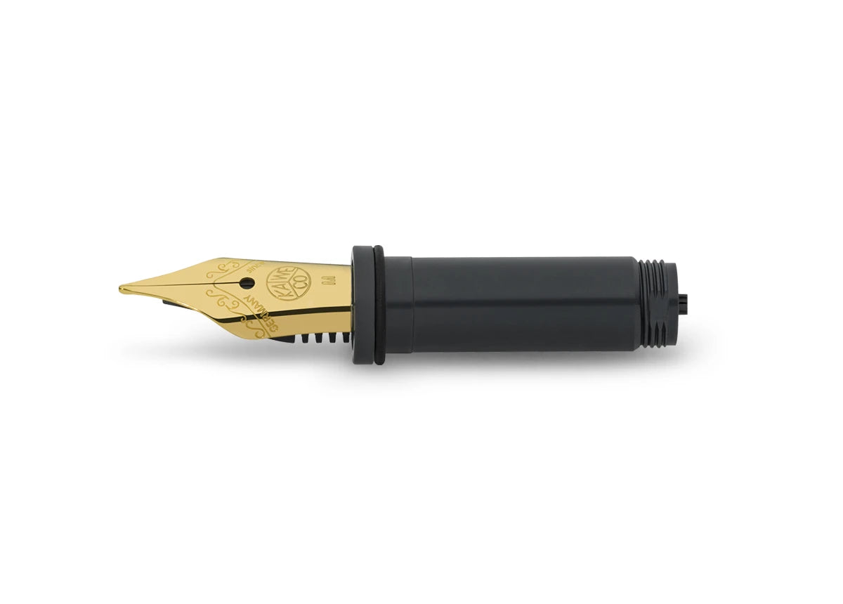 Kaweco Stahlfeder Vergoldet M 190 mit Gewinde f. Kolbenfüller AL Sport