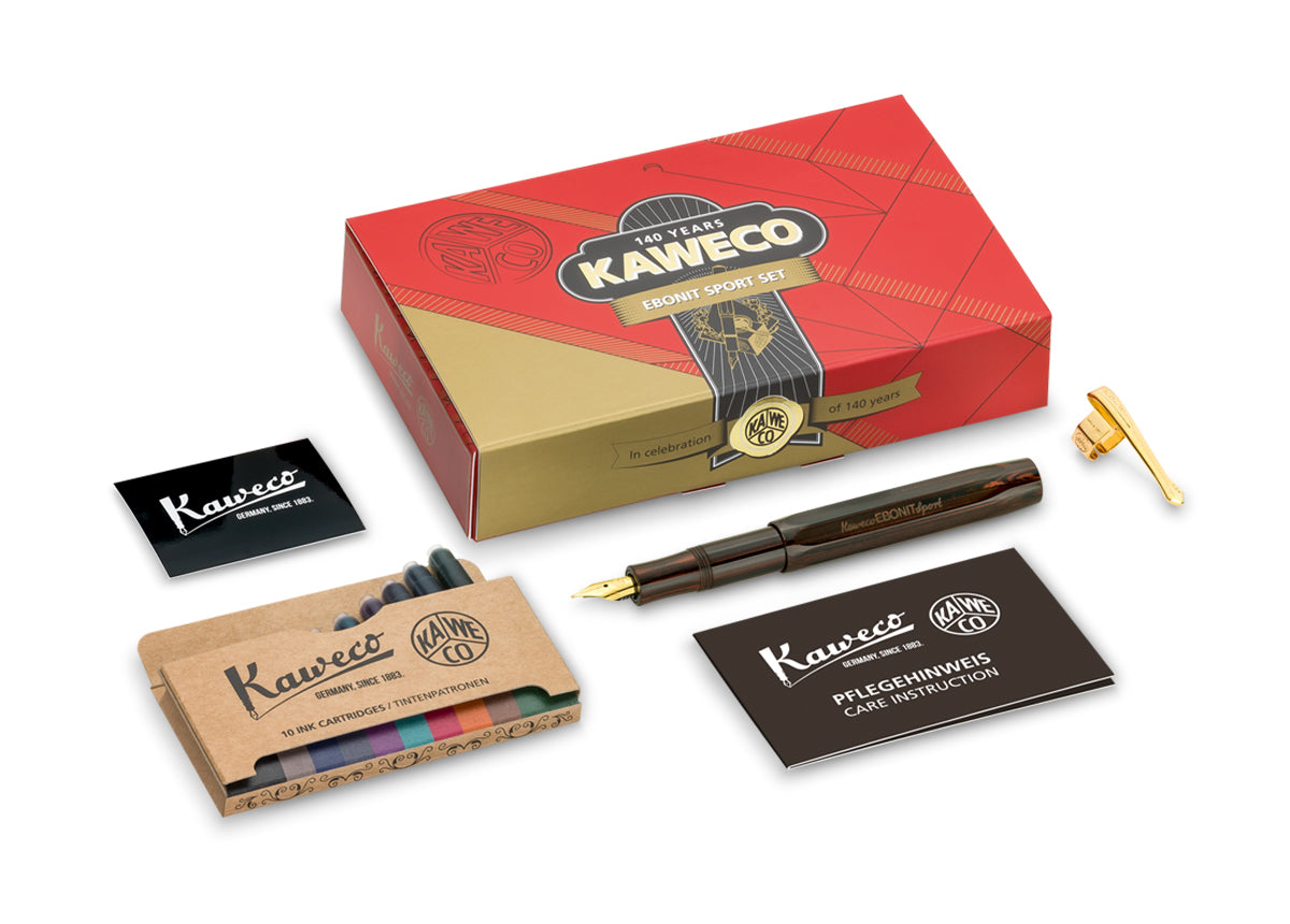 Kaweco EBONIT Sport Füllhalter Set