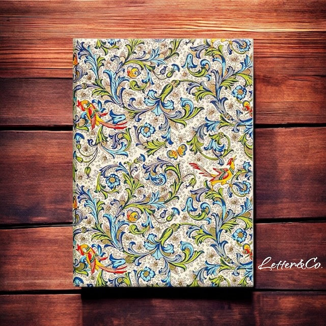 Notizbuch mit Hardcover aus florentinischem Papier blau