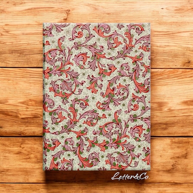 Notizbuch mit Hardcover aus florentinischem Papier pink