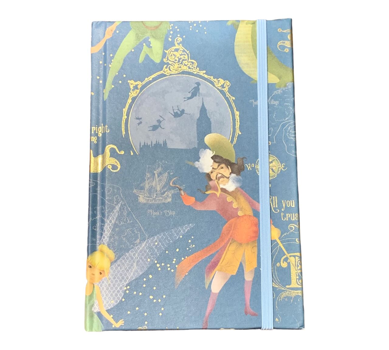 Notizbuch 10x15cm Golddruck Peter Pan Style