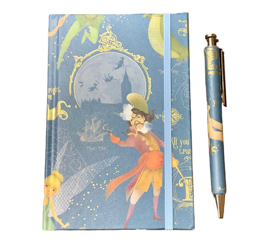 Elegantes Notizbuch mit Kuli in Peter Pan Design