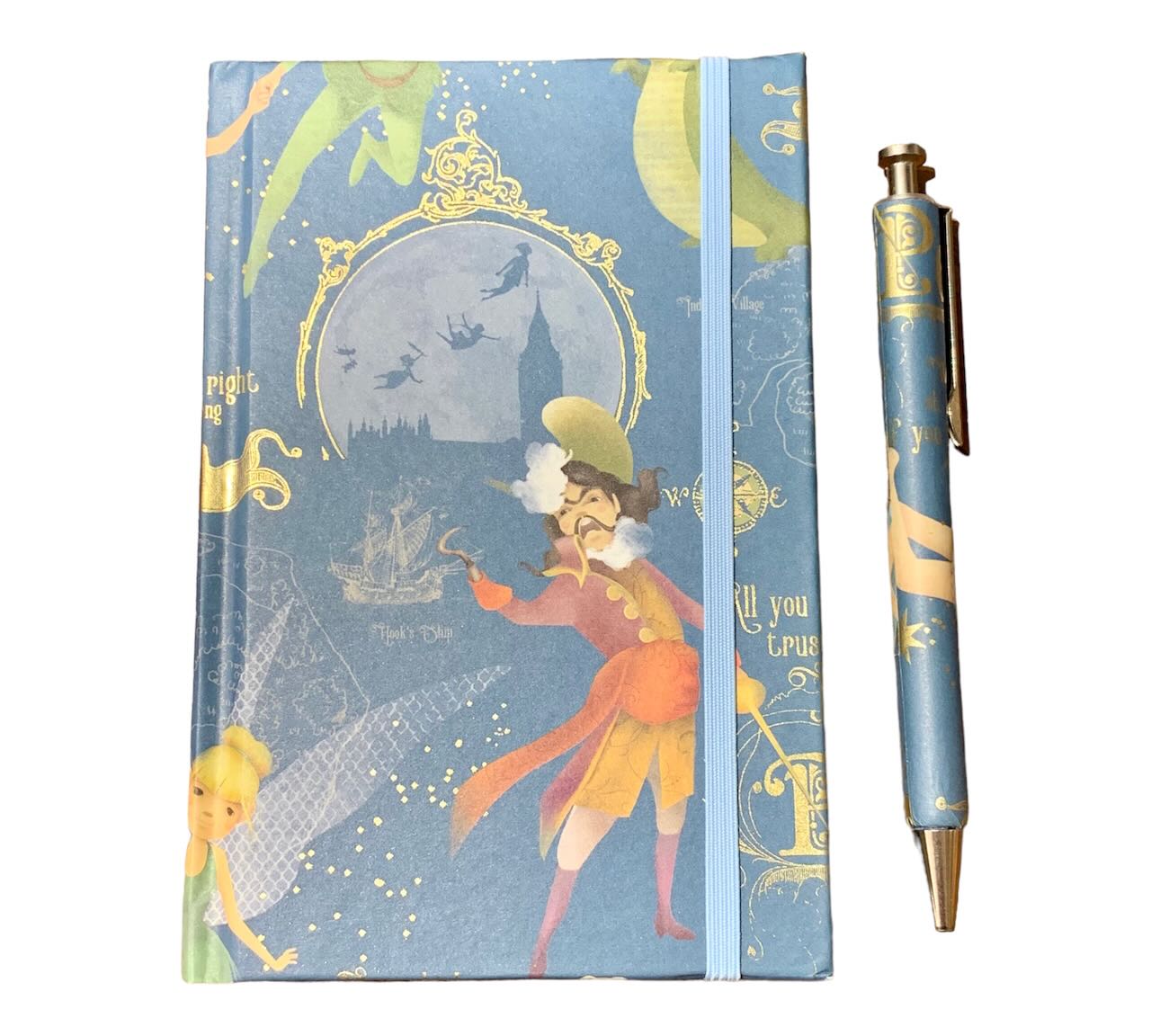 Elegantes Notizbuch mit Kuli in Peter Pan Design