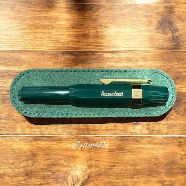 Kaweco Geschenke Set Classic Sport Füller grün mit Lederetui