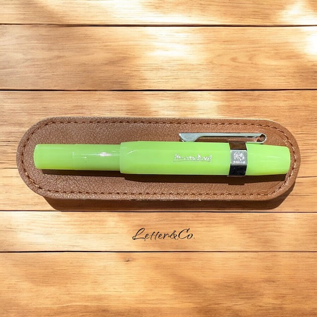 Kaweco Geschenke Set Frosted Sport Füller Fine Lime mit Lederetui