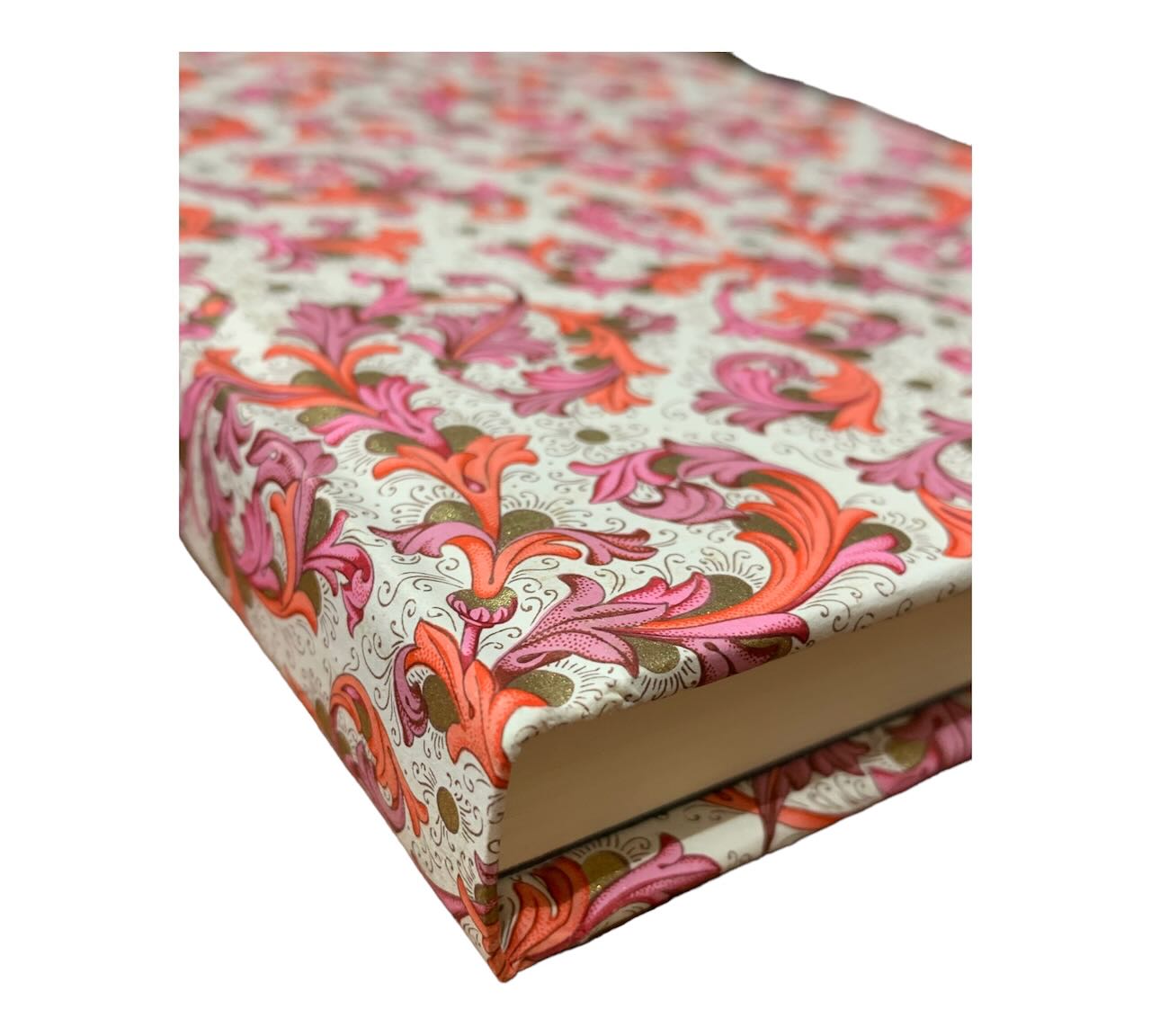 Elegantes Notizbuch mit Hardcover aus florentinischem Papier "rosa pink"