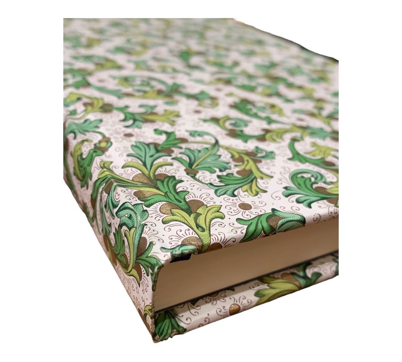 Elegantes Notizbuch mit Hardcover aus florentinischem Papier "grün"