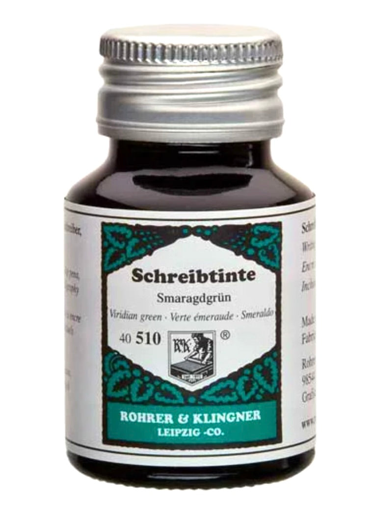 Schreibtinte Smaragdgrün 50ml Rohrer & Klingner