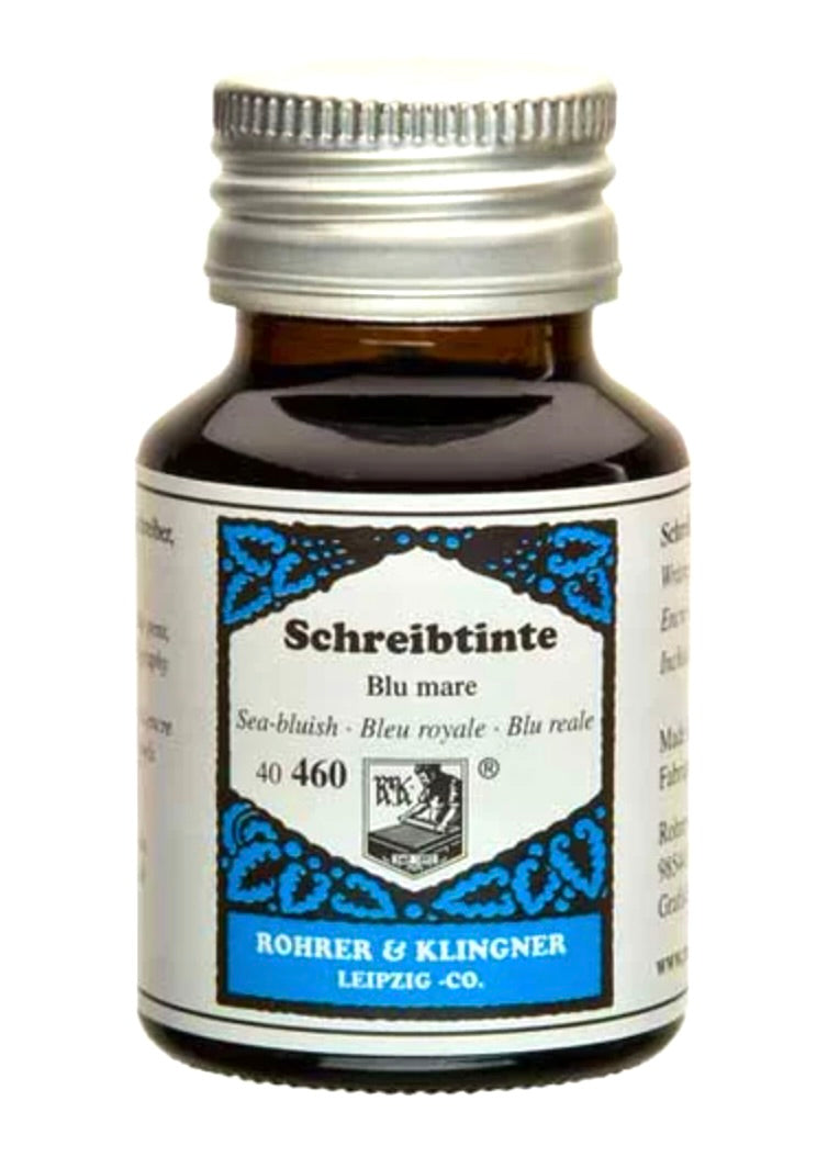 Schreibtinte Blu mare 50ml Rohrer & Klingner