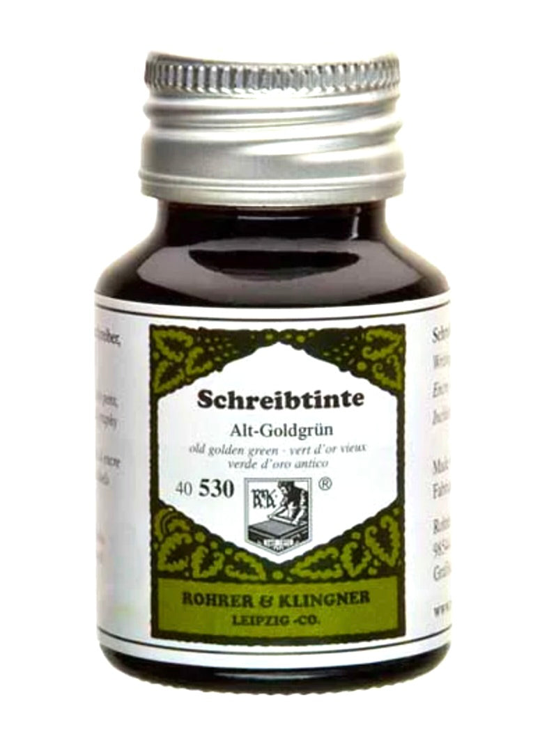 Schreibtinte Alt-Goldgrün 50ml Rohrer & Klingner