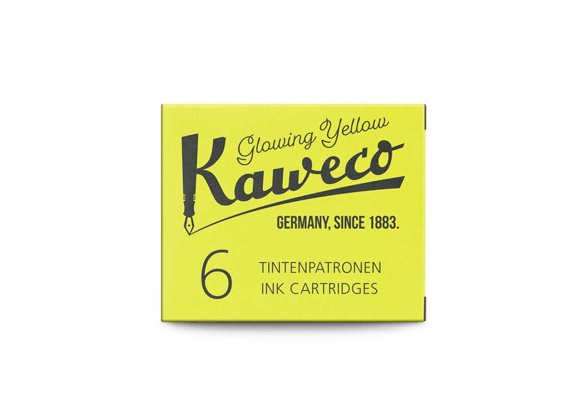Kaweco Tintenpatronen Glowing Yellow 6-Pack