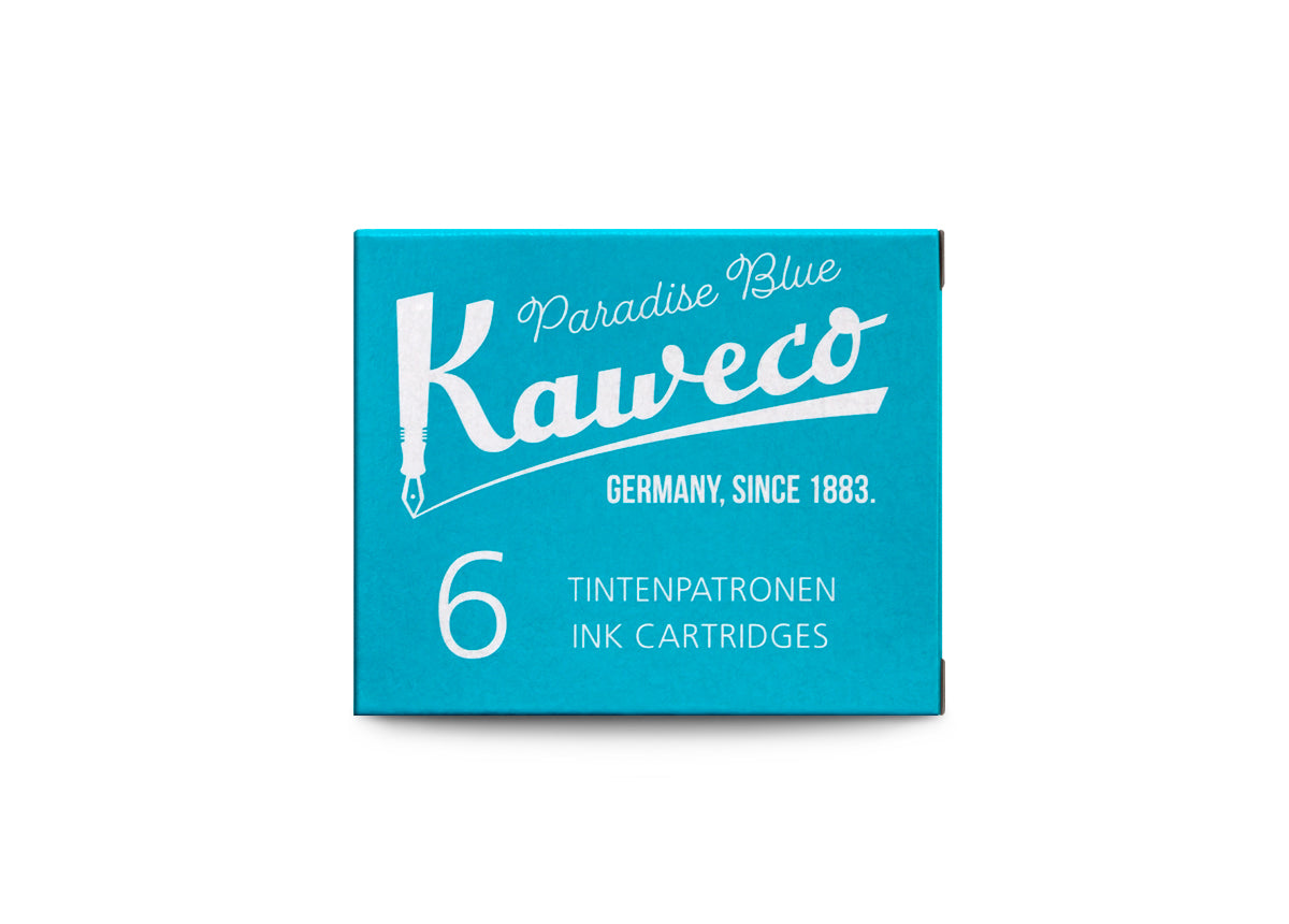 Kaweco Tintenpatronen Paradiesblau 6-Pack