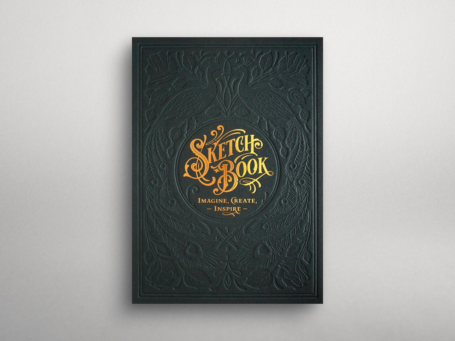 Letterpress SketchBook racing green dunkelgrün