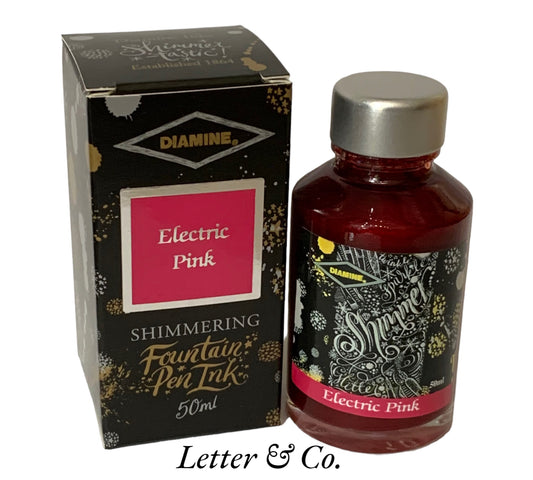 Diamine Electric Pink Shimmer ink 50ml