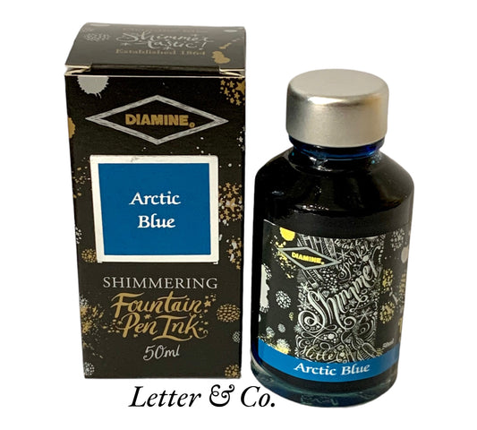 Diamine Arctic Blue Shimmer ink 50ml