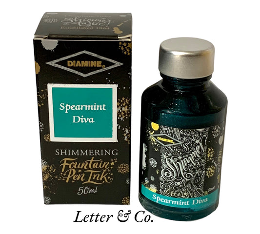 Diamine Spearmint Diva Shimmer ink 50ml