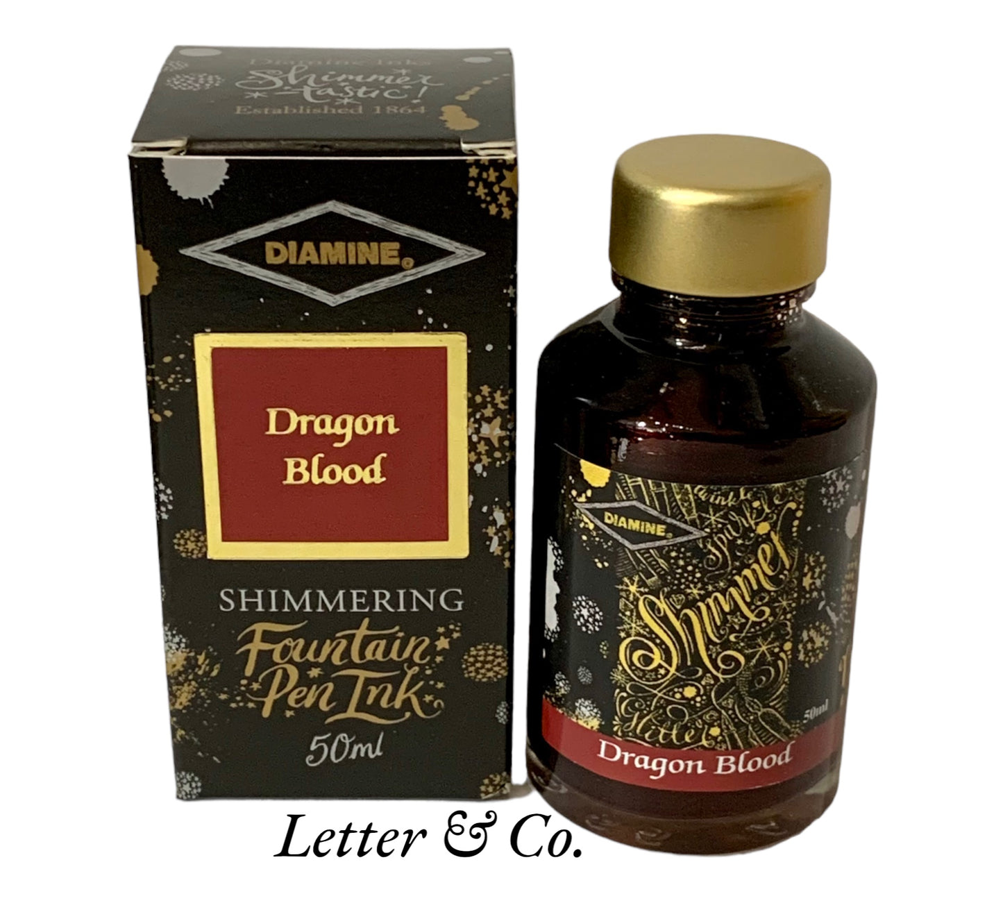 Diamine Dragon Blood Shimmer ink 50ml