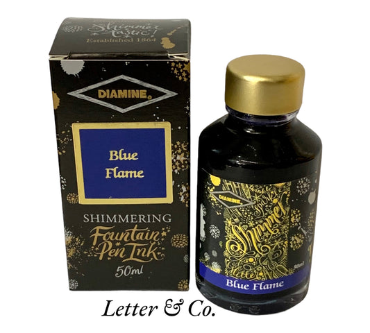 Diamine Blue Flame Shimmer ink 50ml