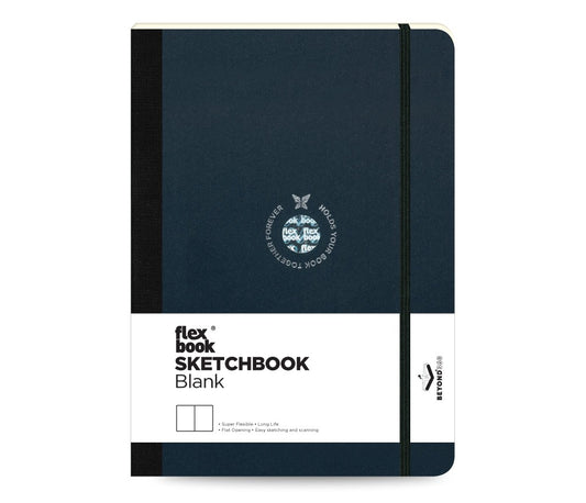 FlexBook SKETCH-Book schwarz 15,5x21,5cm blanko 170g/qm