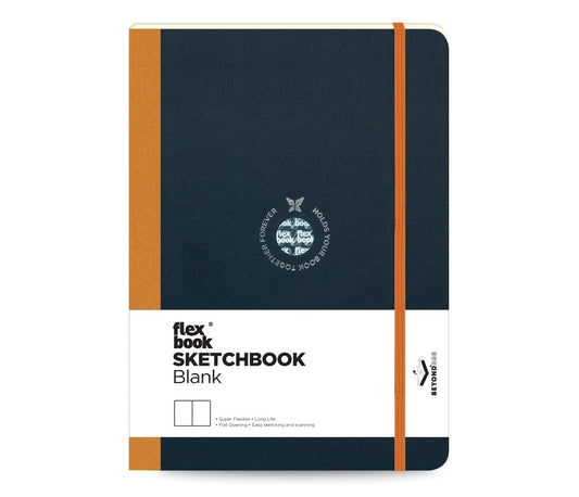 FlexBook SKETCH-Book orange 15,5x21,5cm blanko 170g/qm