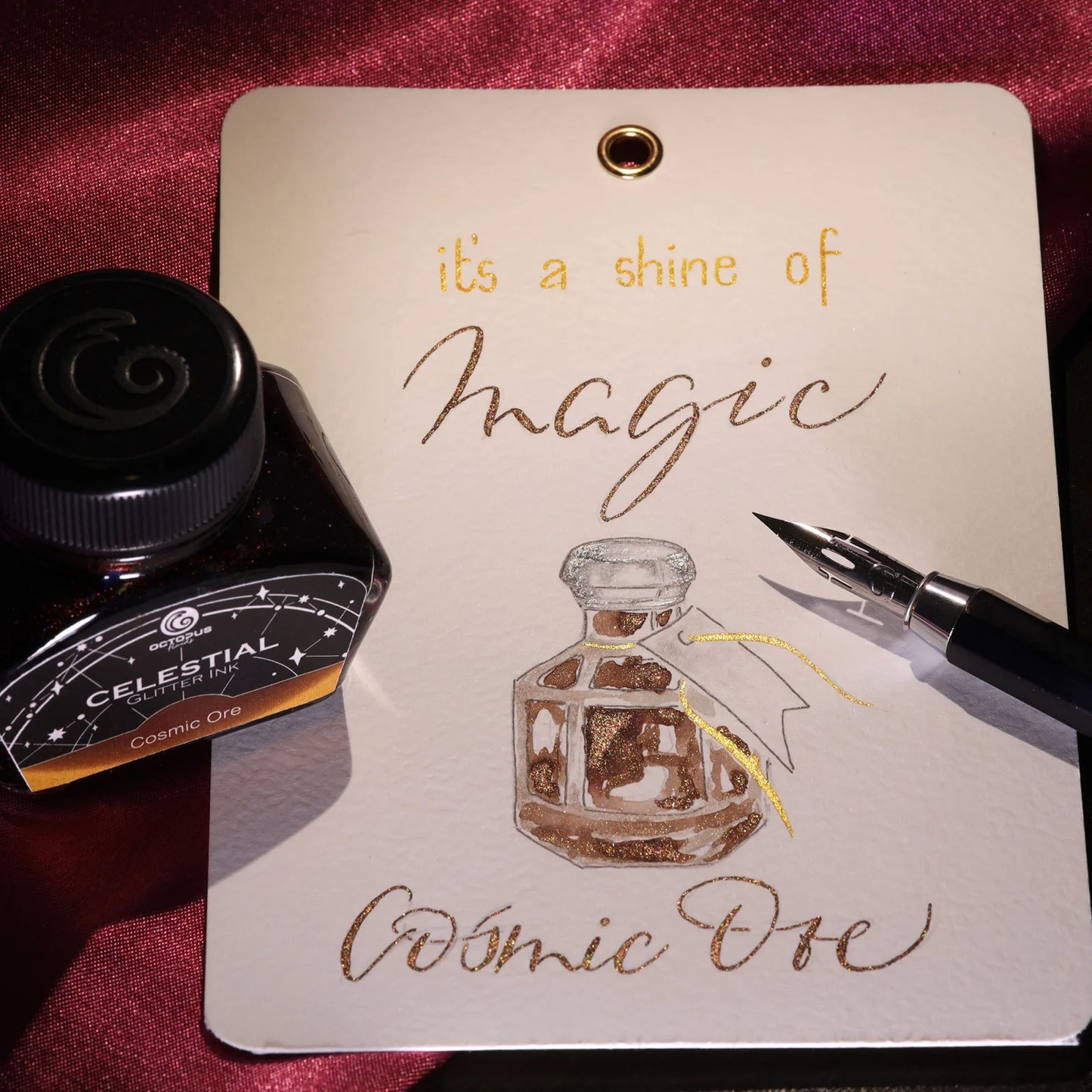 Octopus Glitter Shimmer Tinte Cosmic Ore 30ml