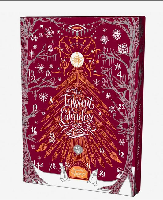 Diamine Inkvent calendar Kalender Burgundy Edition 2026