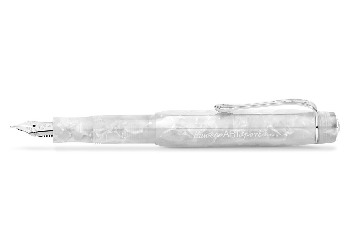Kaweco ART SPORT Füllhalter Mineral White aus Acryl