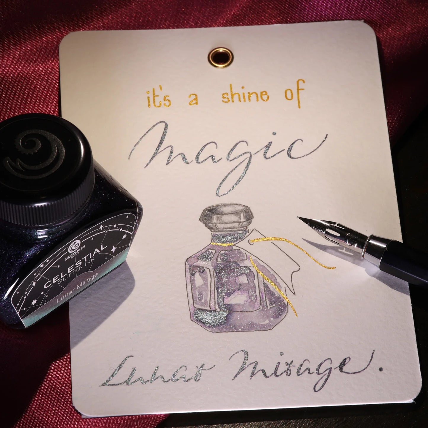 Octopus Glitter Shimmer Tinte Lunar Mirage 30ml