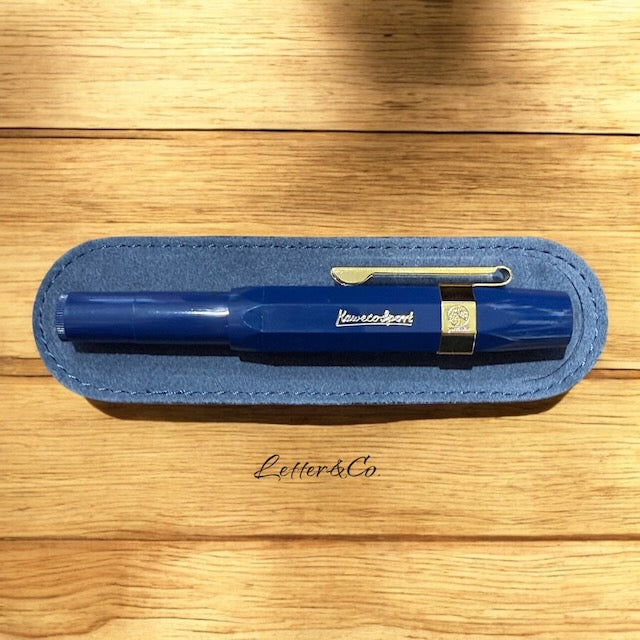 Kaweco Geschenke Set Classic Sport Füller navy blau mit Lederetui