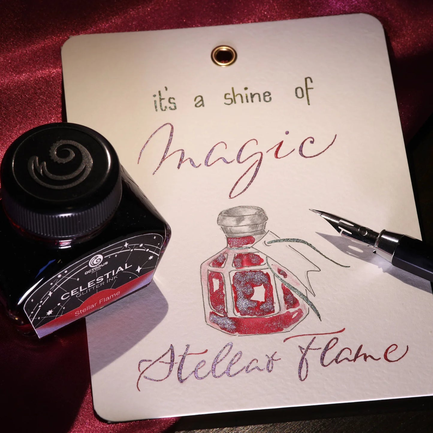 Octopus Glitter Shimmer Tinte Stellar Flame 30ml