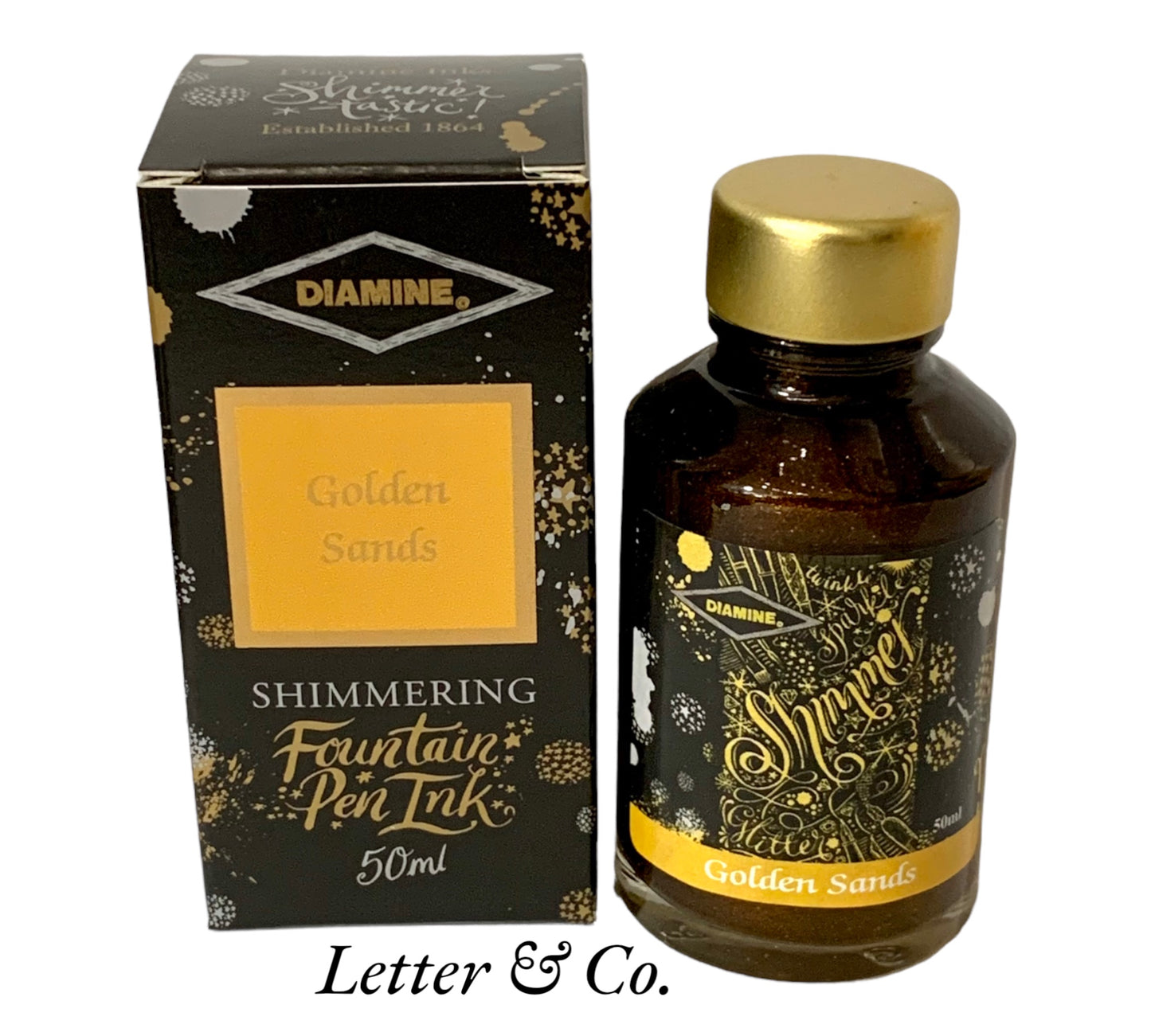 Diamine Golden Sands Shimmer ink 50ml