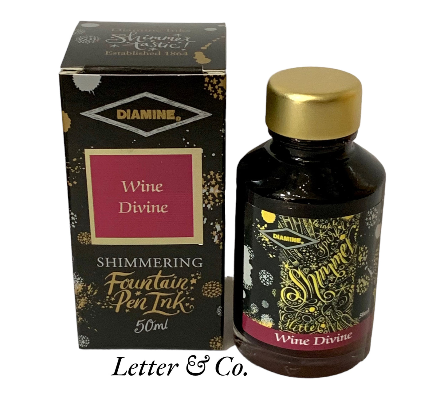 Diamine Wine Divine Shimmer ink 50ml